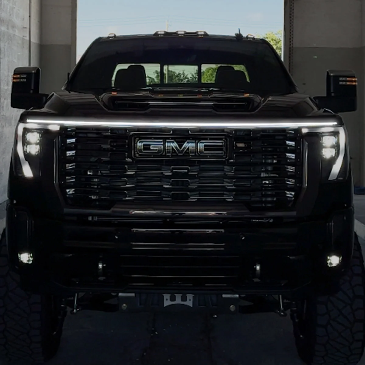 High Power DRL Hood LED Light with Start-up Sequence in White or Amber - Multiple Sizes - Image 5