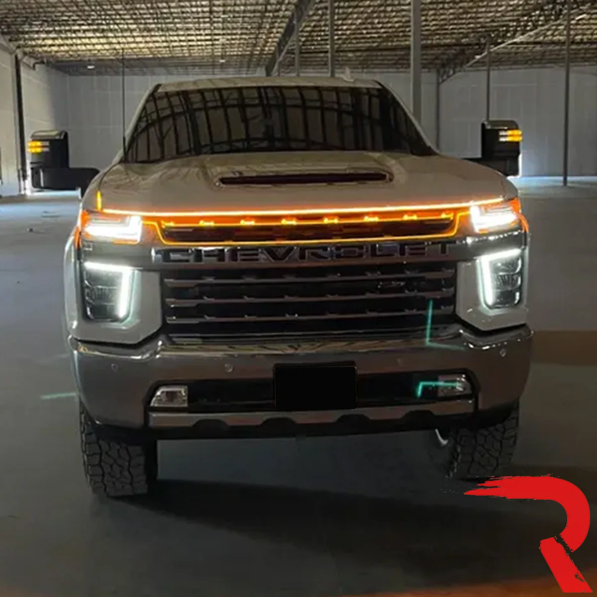 High Power DRL Hood LED Light with Start-up Sequence in White or Amber - Multiple Sizes - Image 9