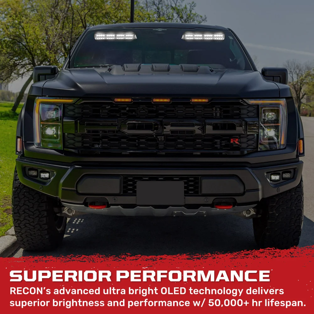 Interior Front Window 2-PC 14" LED Strobe Light Bars Suction Cup Installation A/C Adapter Plug & Play 26 Light Functions - Multiple Colors - Image 27