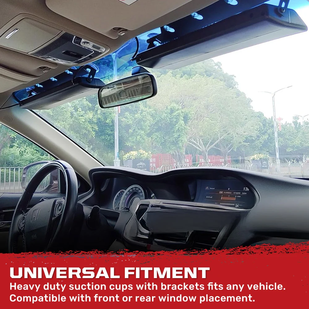 Interior Front Window 2-PC 14" LED Strobe Light Bars Suction Cup Installation A/C Adapter Plug & Play 26 Light Functions - Multiple Colors - Image 9