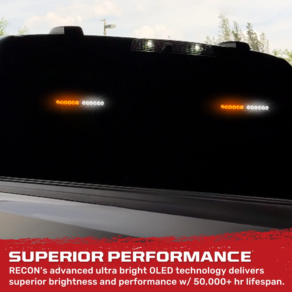 Interior Rear Window 2-PC LED Strobe/Flashing Light Bars - Suction Cup Installation A/C Adapter Plug & Play with 20 Lighting Function - Multiple Colors - Image 11