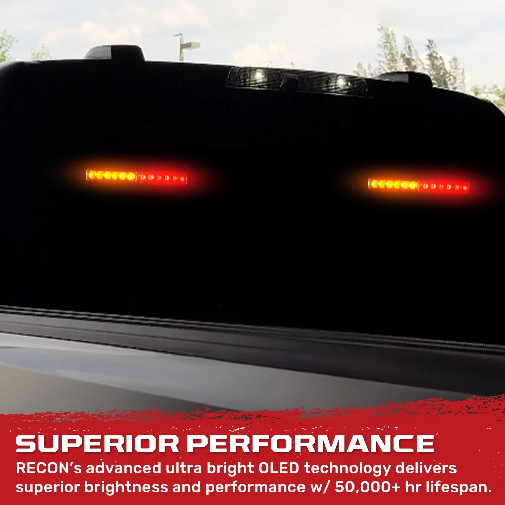 Interior Rear Window 2-PC LED Strobe/Flashing Light Bars - Suction Cup Installation A/C Adapter Plug & Play with 20 Lighting Function - Multiple Colors - Image 43