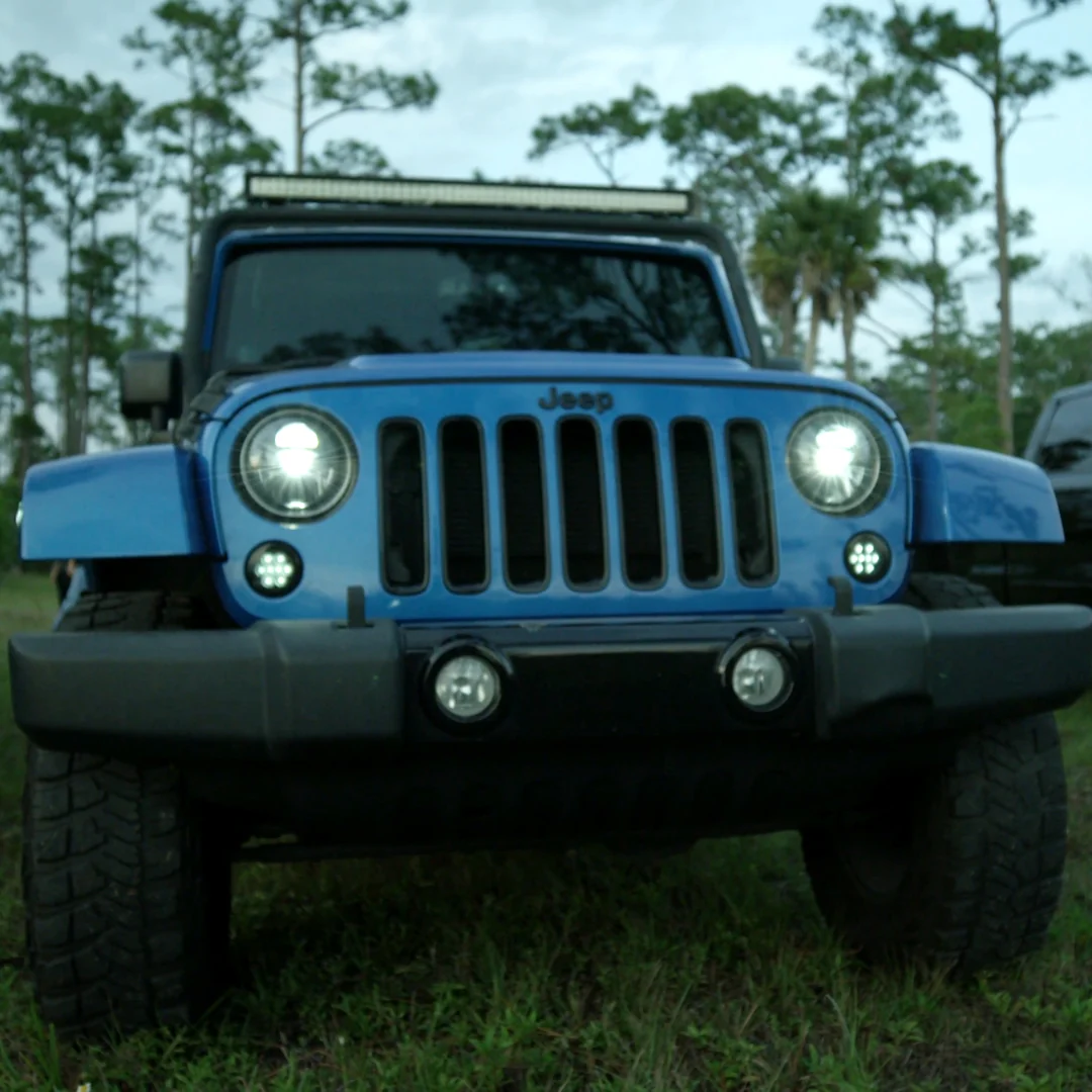 Jeep JK Wrangler 07-18 CREE LED Projector Headlights - Multiple Styles - Image 8