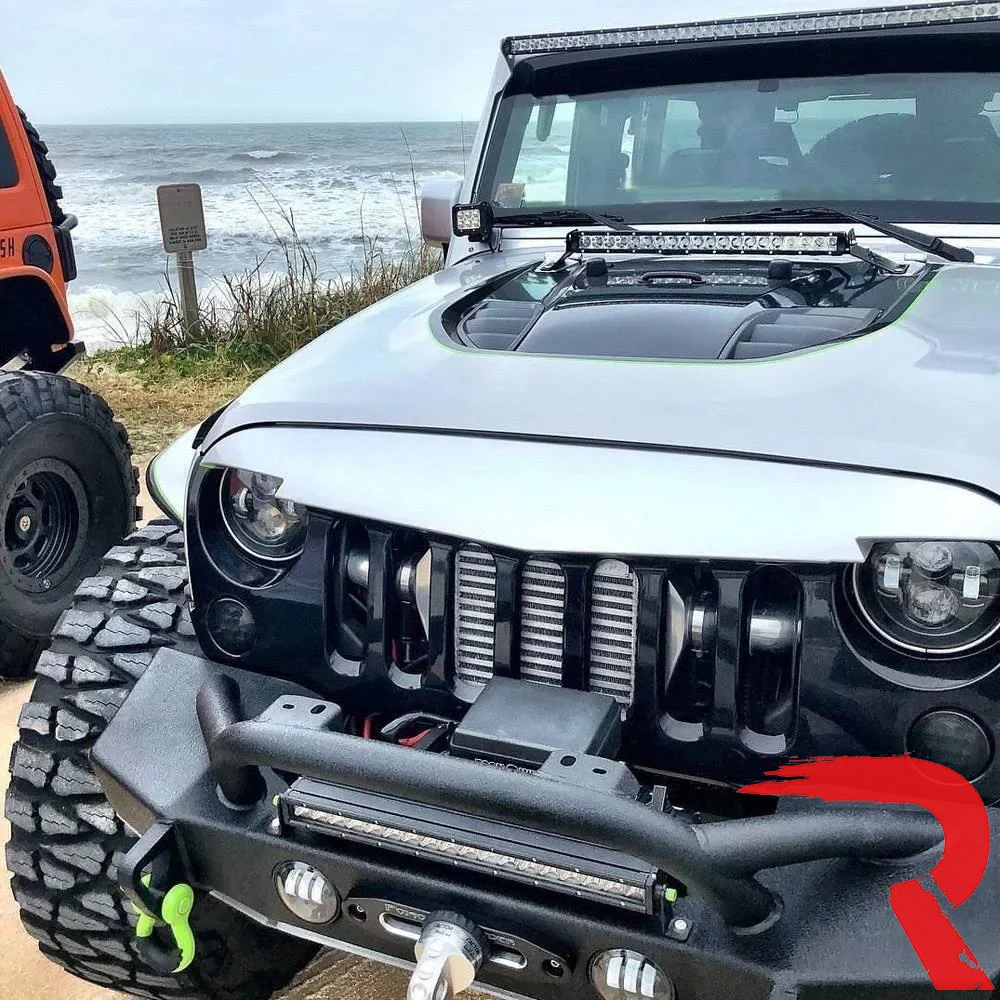 Jeep Wrangler JK 07-18 Ultra Bright Front Round DRL & Turn Signal LED Lights - Multiple Options - Image 5