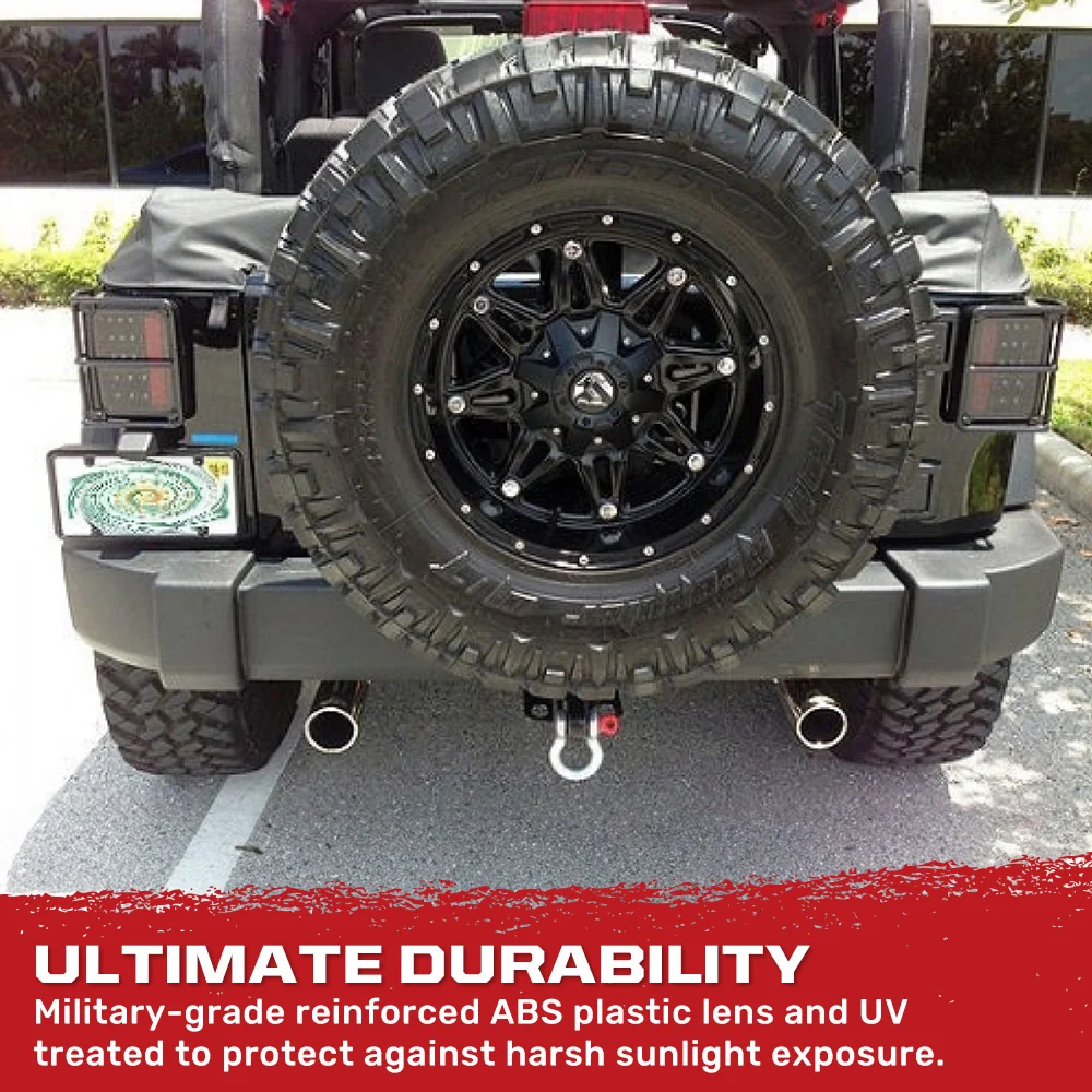Jeep Wrangler JK 07-18 Ultra Bright LED Tail Lights - Multiple Lens - Image 35