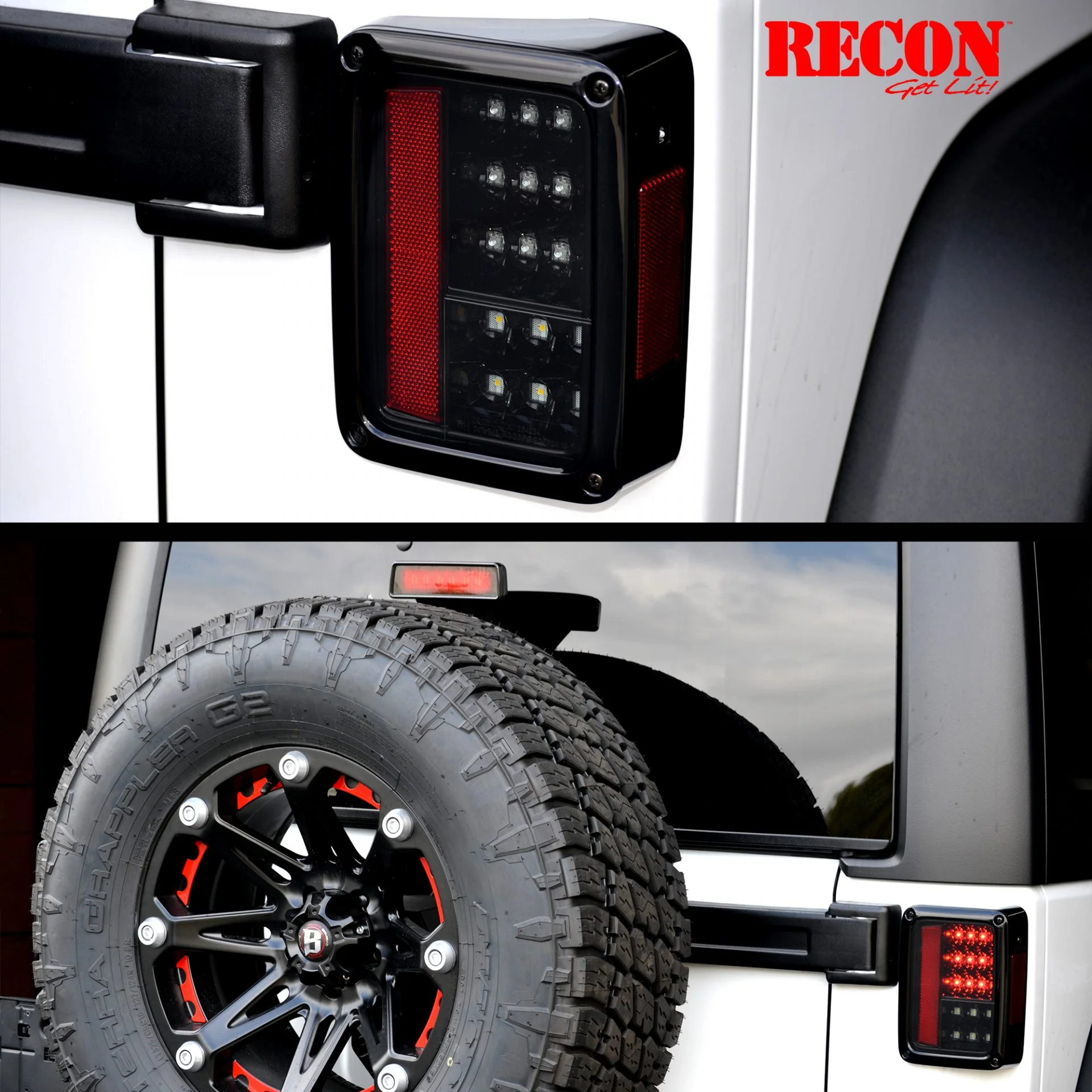 Jeep Wrangler JK 07-18 Ultra Bright LED Tail Lights - Multiple Lens - Image 9