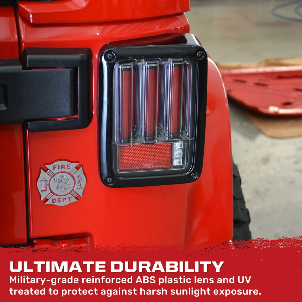 Jeep Wrangler JK 07-18 Ultra Bright Scanning OLED Bar Style Tail Lights - Multiple Lens - Image 12