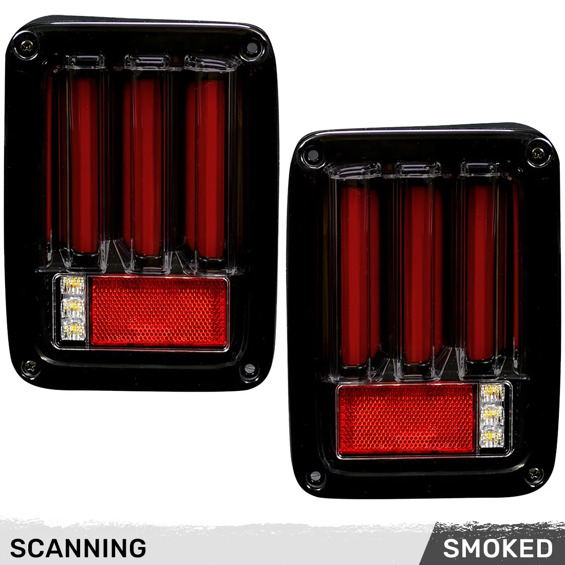 Jeep Wrangler JK 07-18 Ultra Bright Scanning OLED Bar Style Tail Lights - Multiple Lens - Image 15