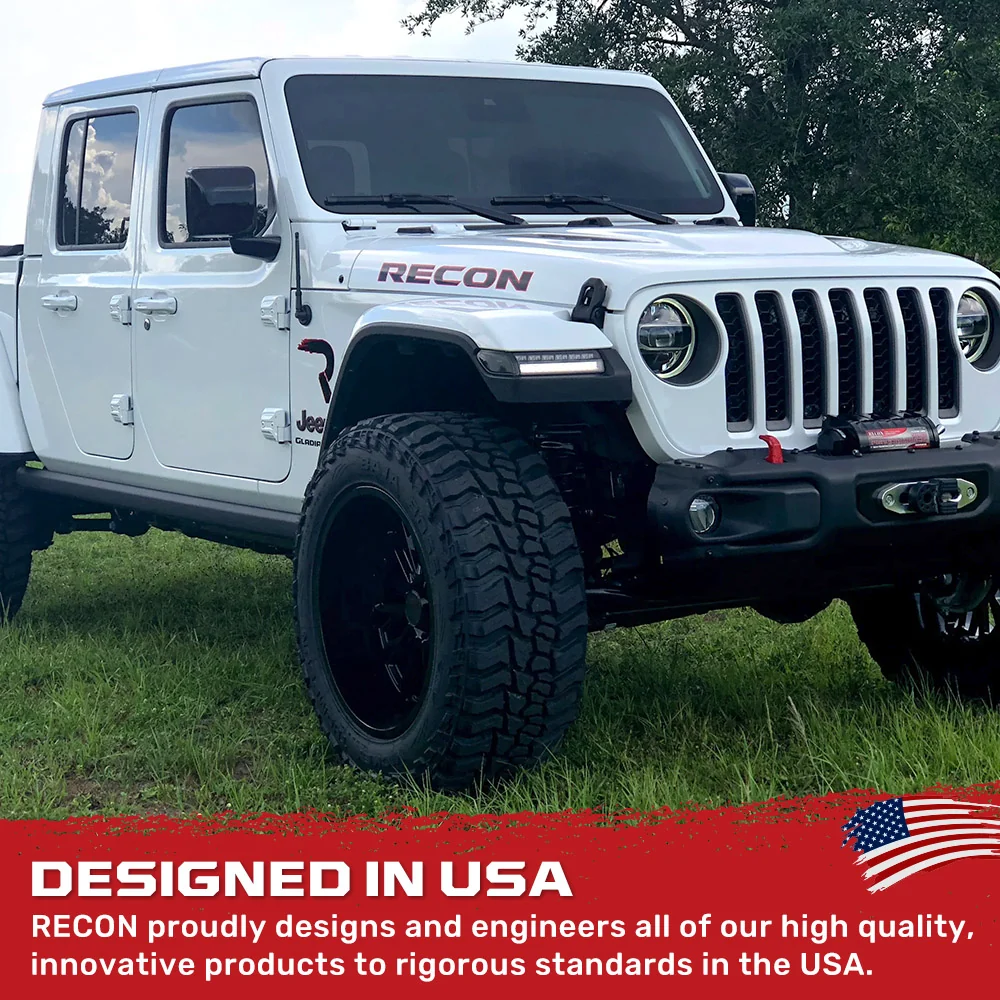 Jeep Wrangler JL 18-25 Ultra Bright White DRL OLED Amber Scanning Switchback Turn Signals Fender Lights (Replaces OEM Halogen) - Multiple Lens - Image 18