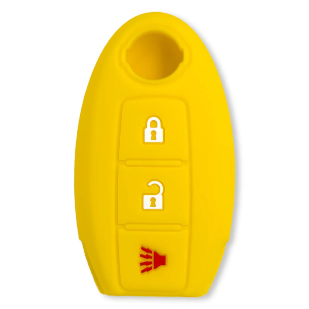 Nissan 16-26 Titan & Frontier 1-Piece 100% Silicone Rubber 3-Button & 4-Button Key Fob Cover - Multiple Colors - Image 27