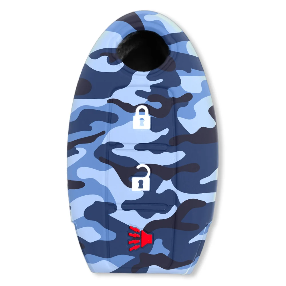 Nissan 16-26 Titan & Frontier 1-Piece 100% Silicone Rubber 3-Button & 4-Button Key Fob Cover - Multiple Colors - Image 94