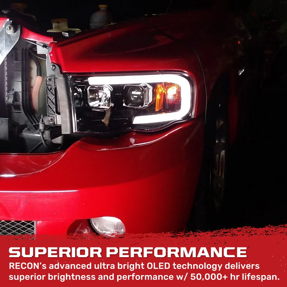 Dodge 02-05 RAM 1500/2500/3500 Projector Headlights OLED Halos & DRL - Multiple Styles - Image 15