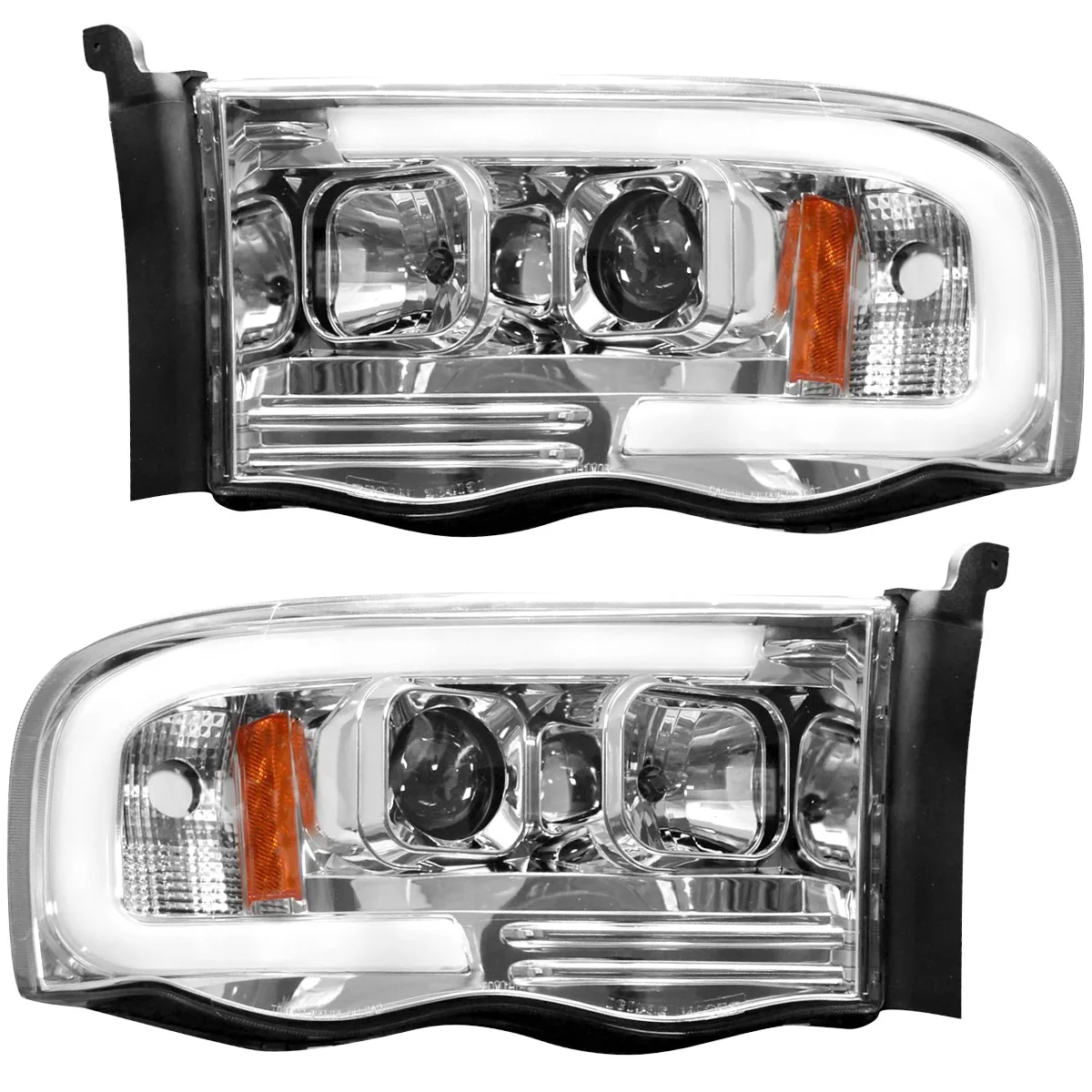 Dodge 02-05 RAM 1500/2500/3500 Projector Headlights OLED Halos & DRL - Multiple Styles - Image 5