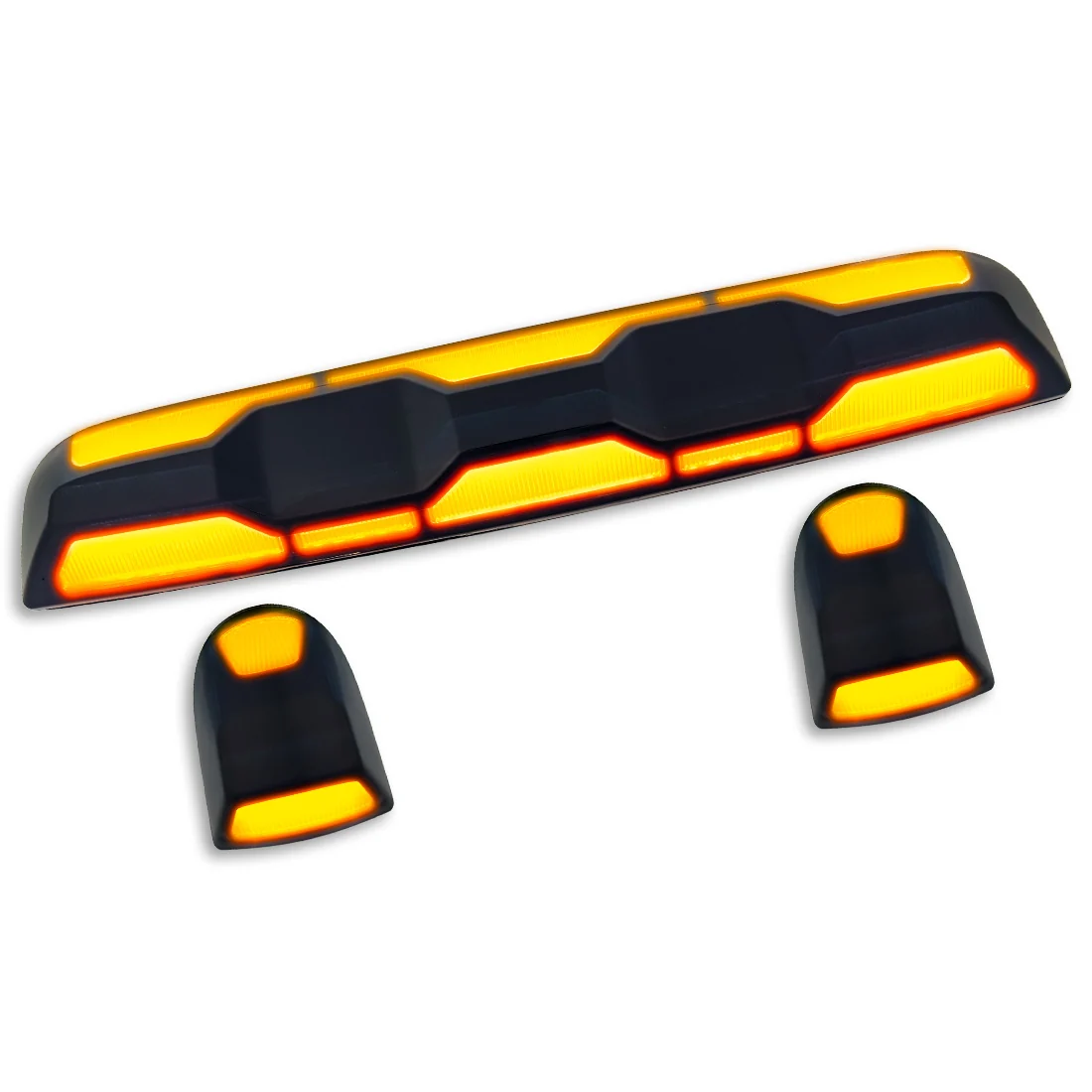 RECON - GMC & Chevy 20-25 (4th Gen) Heavy-Duty 3-Pc Cab Roof Light Set 2-Way Front & Rear Facing Ultra High-Power LED (ATTN: For models that DID NOT come with factory cab roof lights) - Multiple Options - Image 48