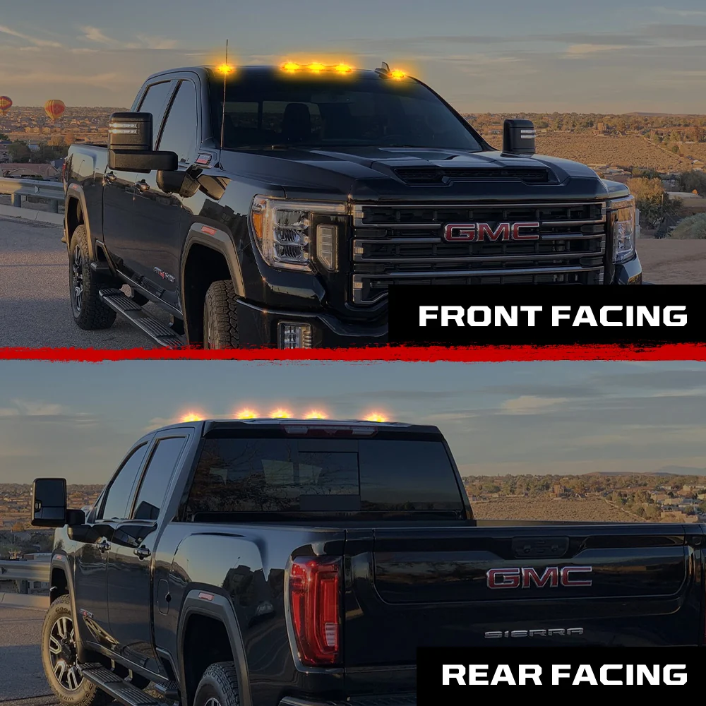 RECON - GMC & Chevy 20-25 (4th Gen) Heavy-Duty 3-Pc Cab Roof Light Set 2-Way Front & Rear Facing Ultra High-Power LED (ATTN: For models that DID NOT come with factory cab roof lights) - Multiple Options - Image 61