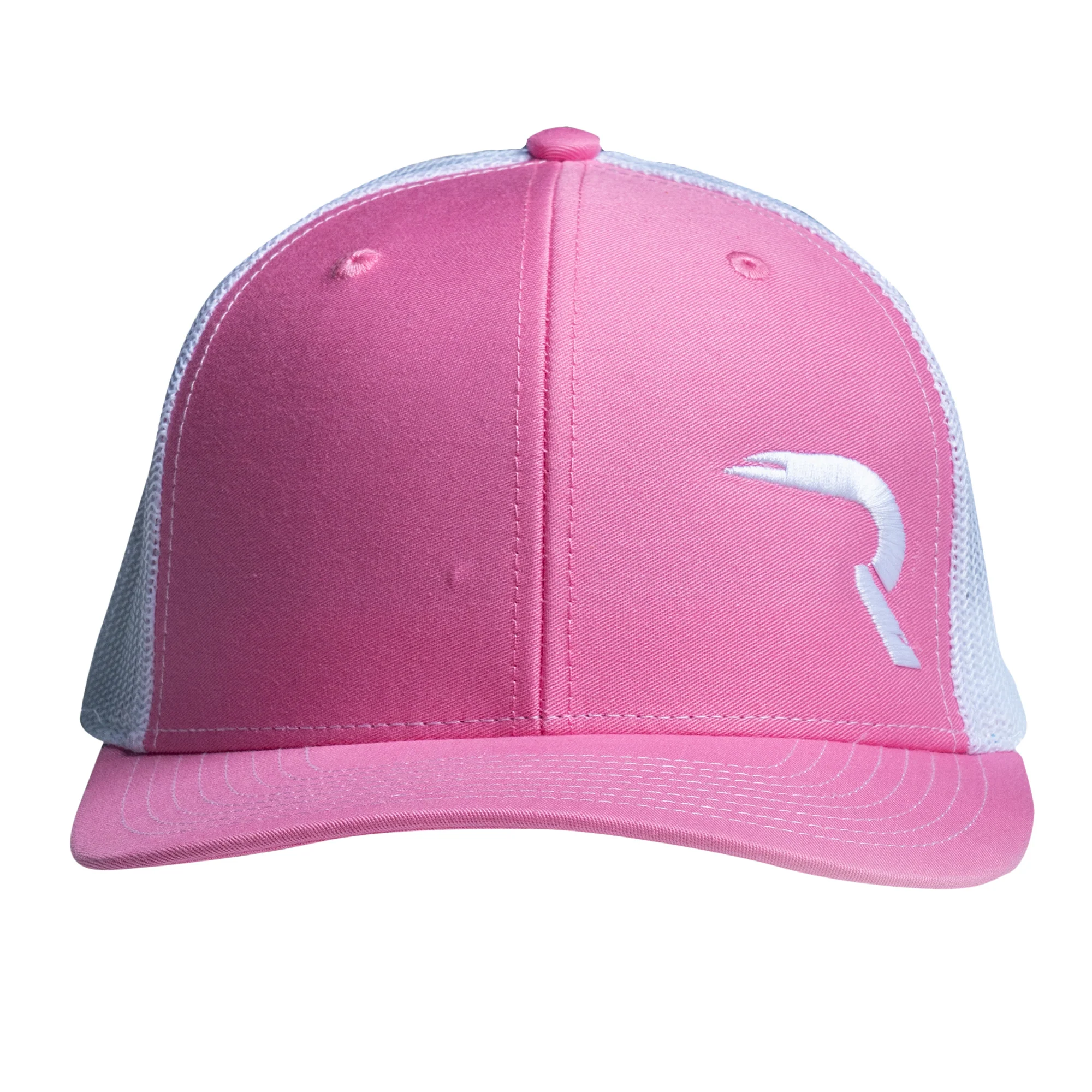 RECON “R” Snapback Hat – Hot Pink / White