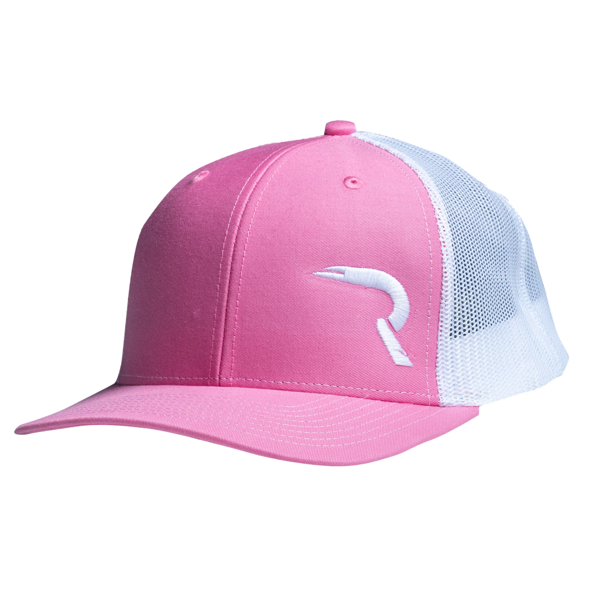 RECON “R” Snapback Hat – Hot Pink / White - Image 2