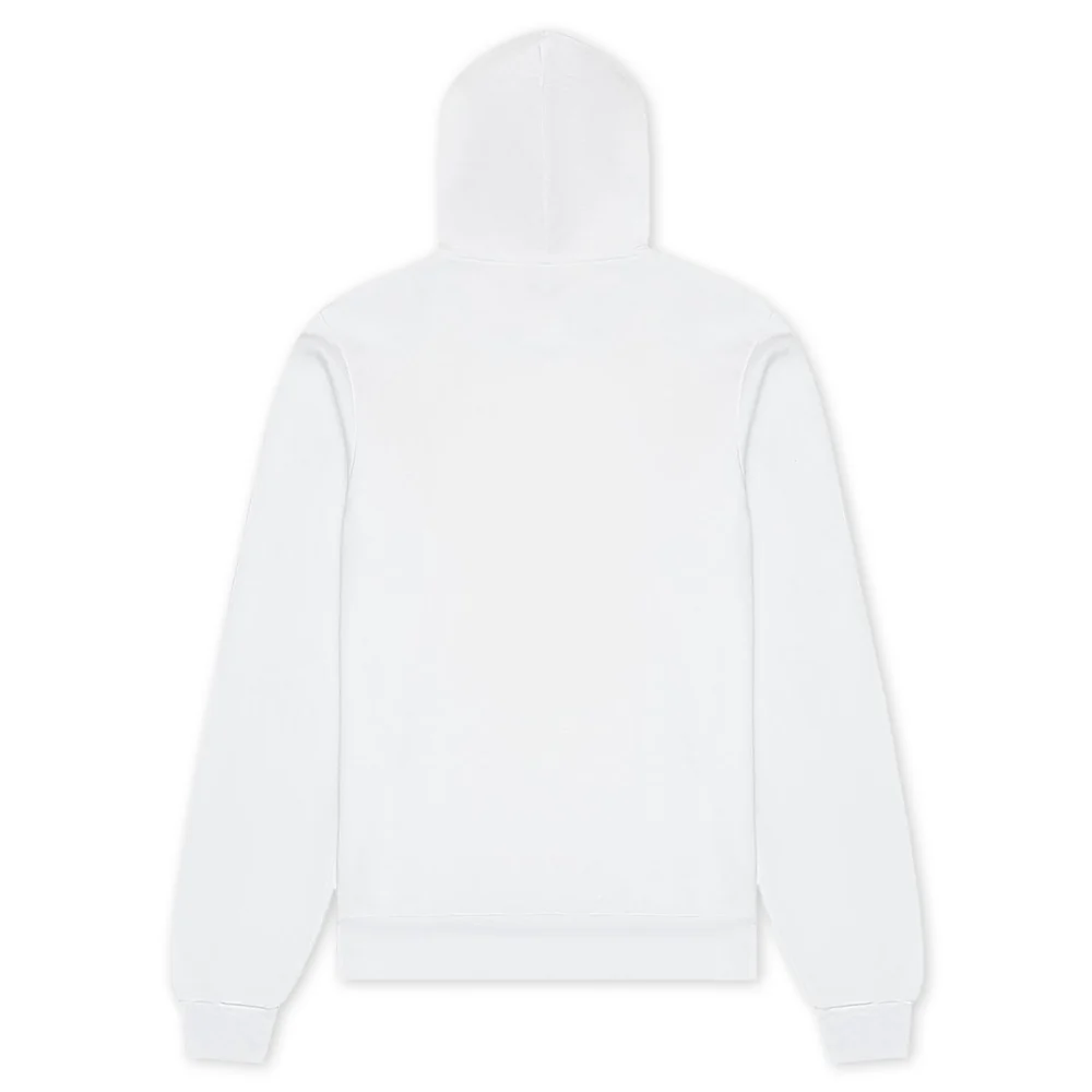 RECON Women's White Hoodie Black Rock Texture Logo - Image 2