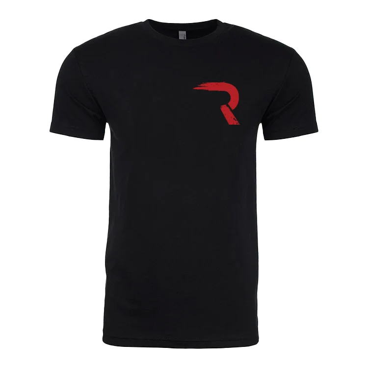RECON Red Texas State with Logo T-Shirt - Black - Image 2