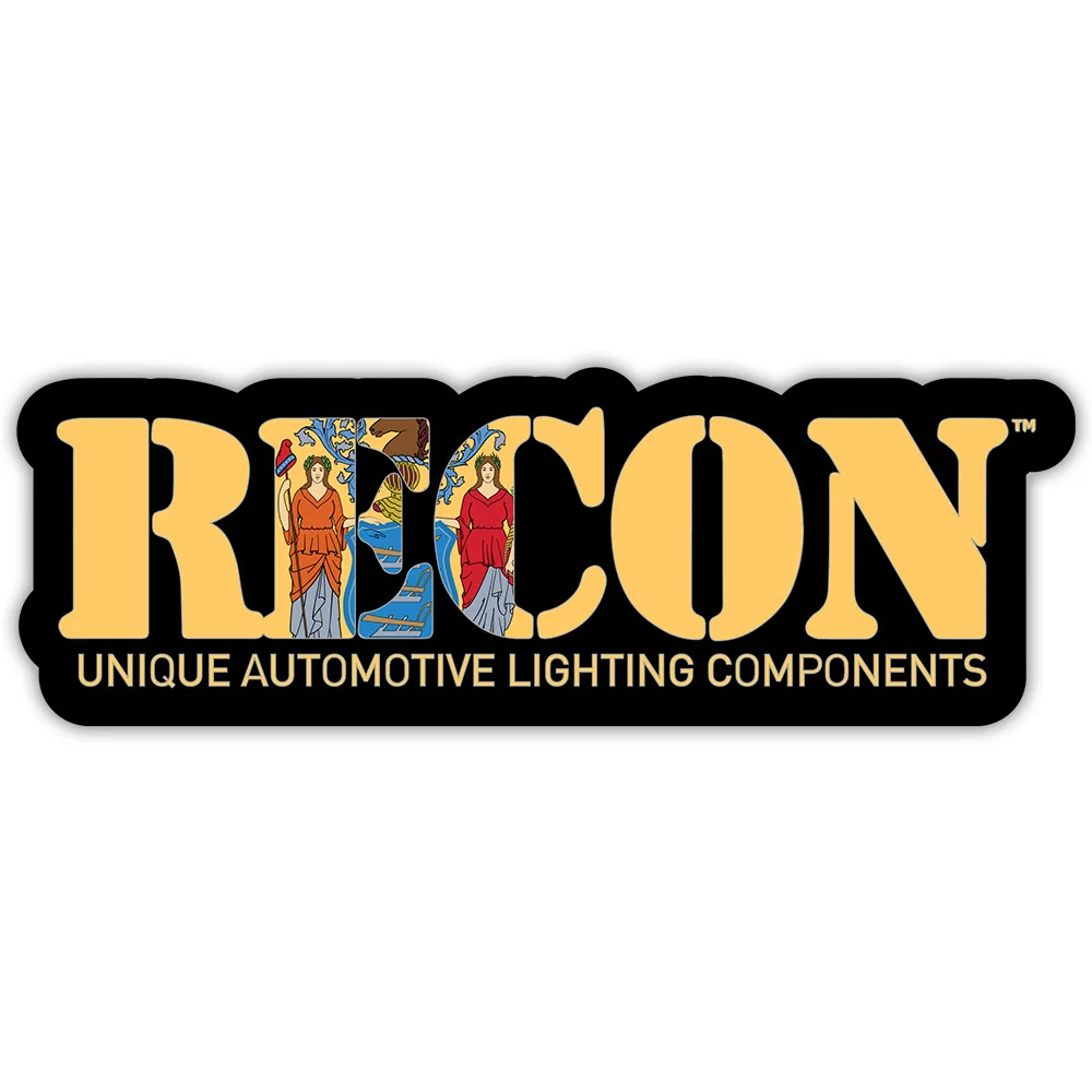 RECON U.S. State Decal Stickers - Choose Your State 7" x 2.75" Glossy Finish - Image 89