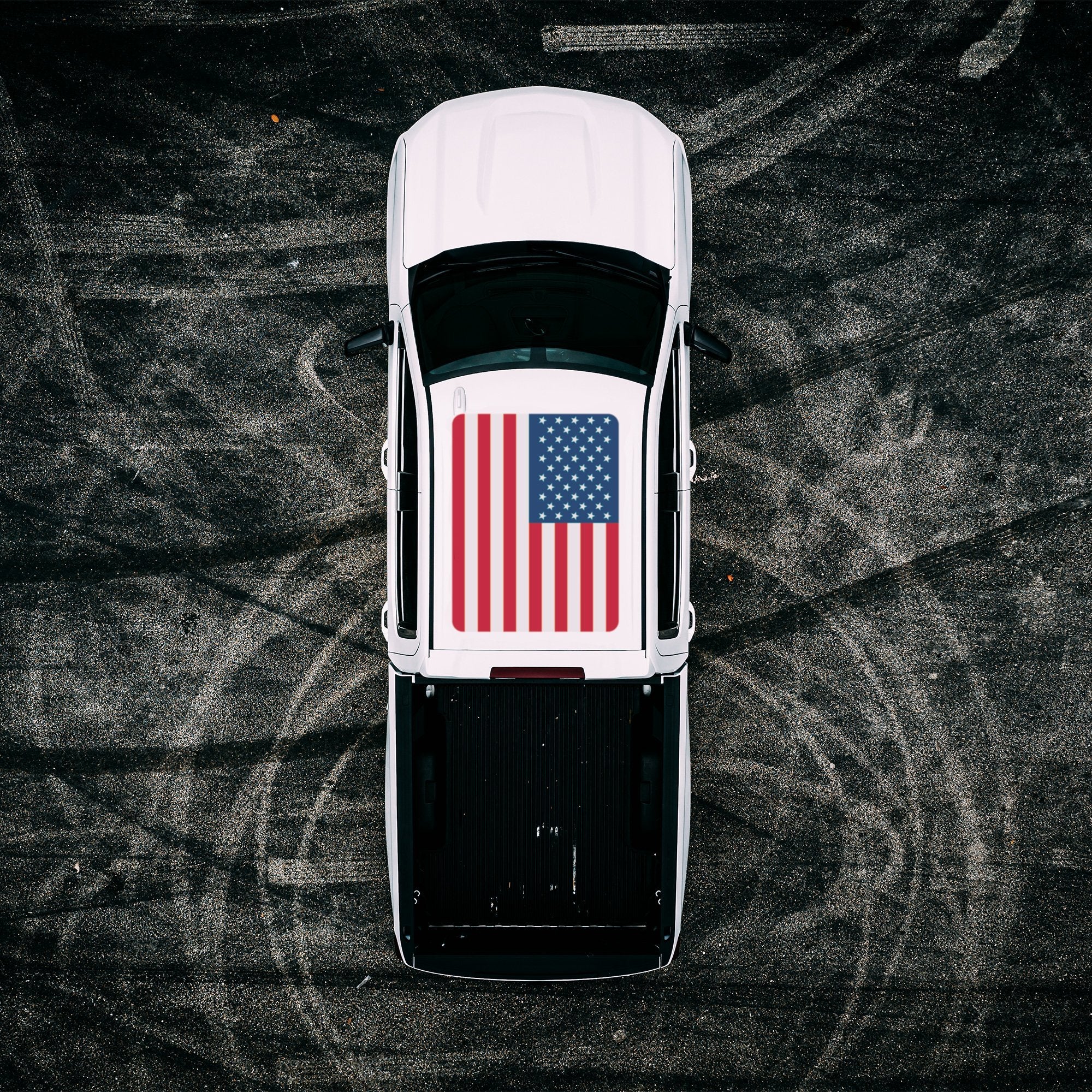 USA Flag - Roof Vinyl Wrap