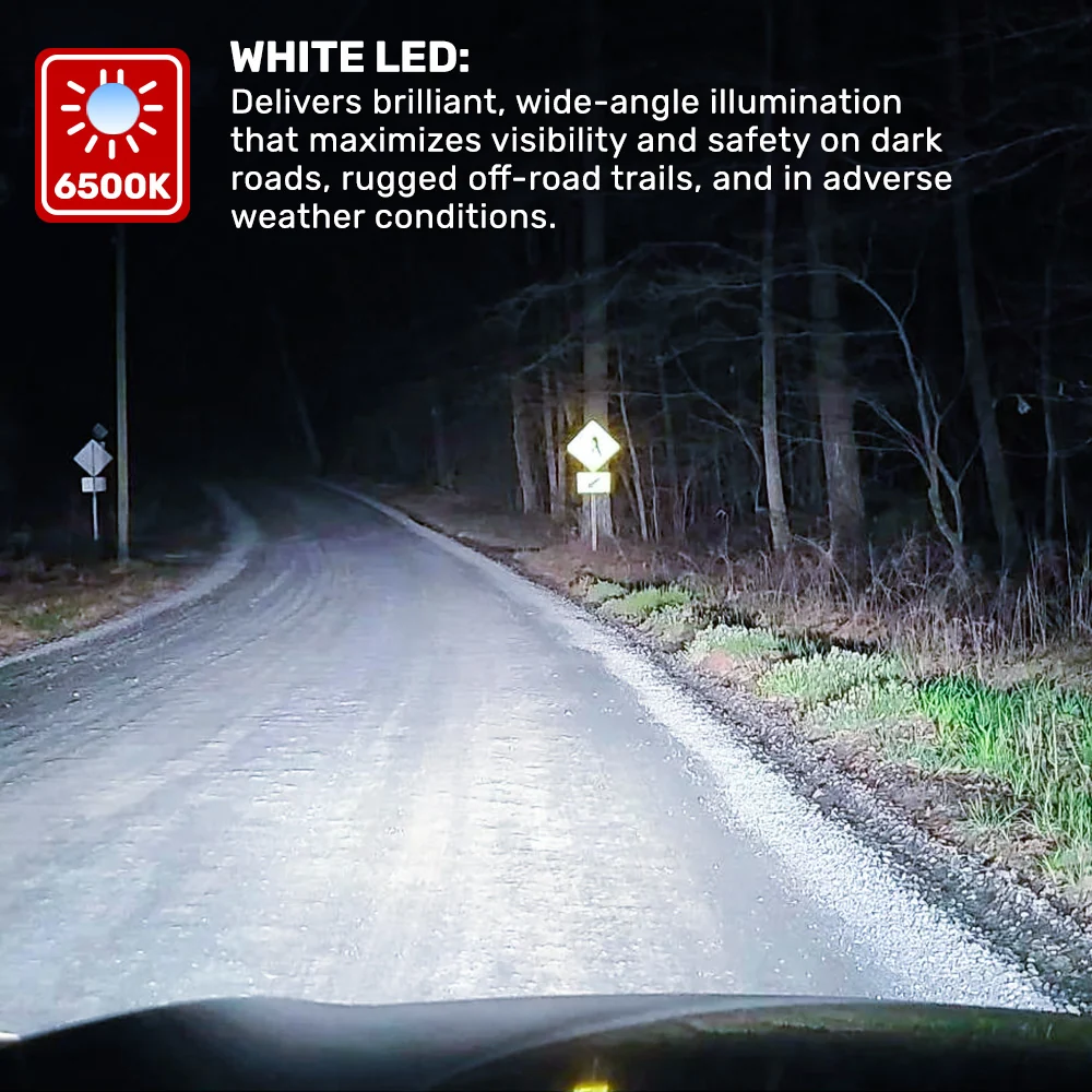 Universal 12" Heavy Duty Aluminum Ultra Bright 50W Flood Spot Combo LED Light Bar - Multiple Colors - Image 2