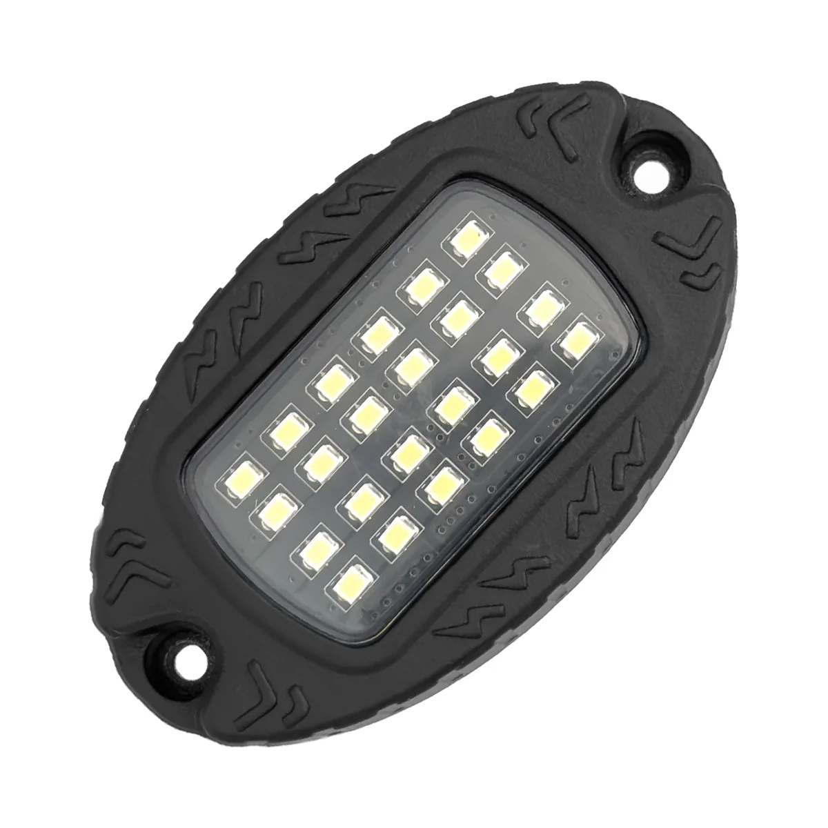 Universal 16-Pc Heavy Duty Aluminum Ultra Bright 6500K LED Underbody Rock Lights - White - Image 3