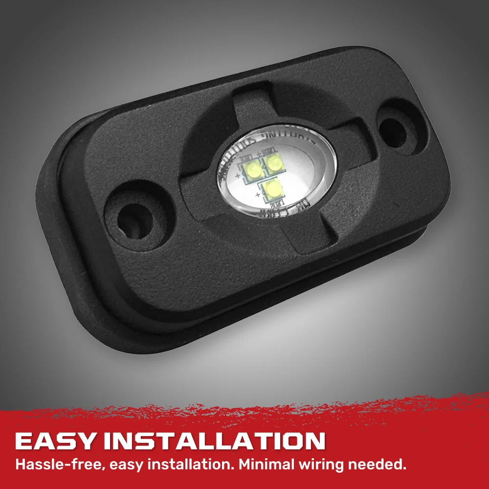Universal 4-PC Ultra Bright CREE LED Underbody Rock Lights - Multiple Colors - Image 13