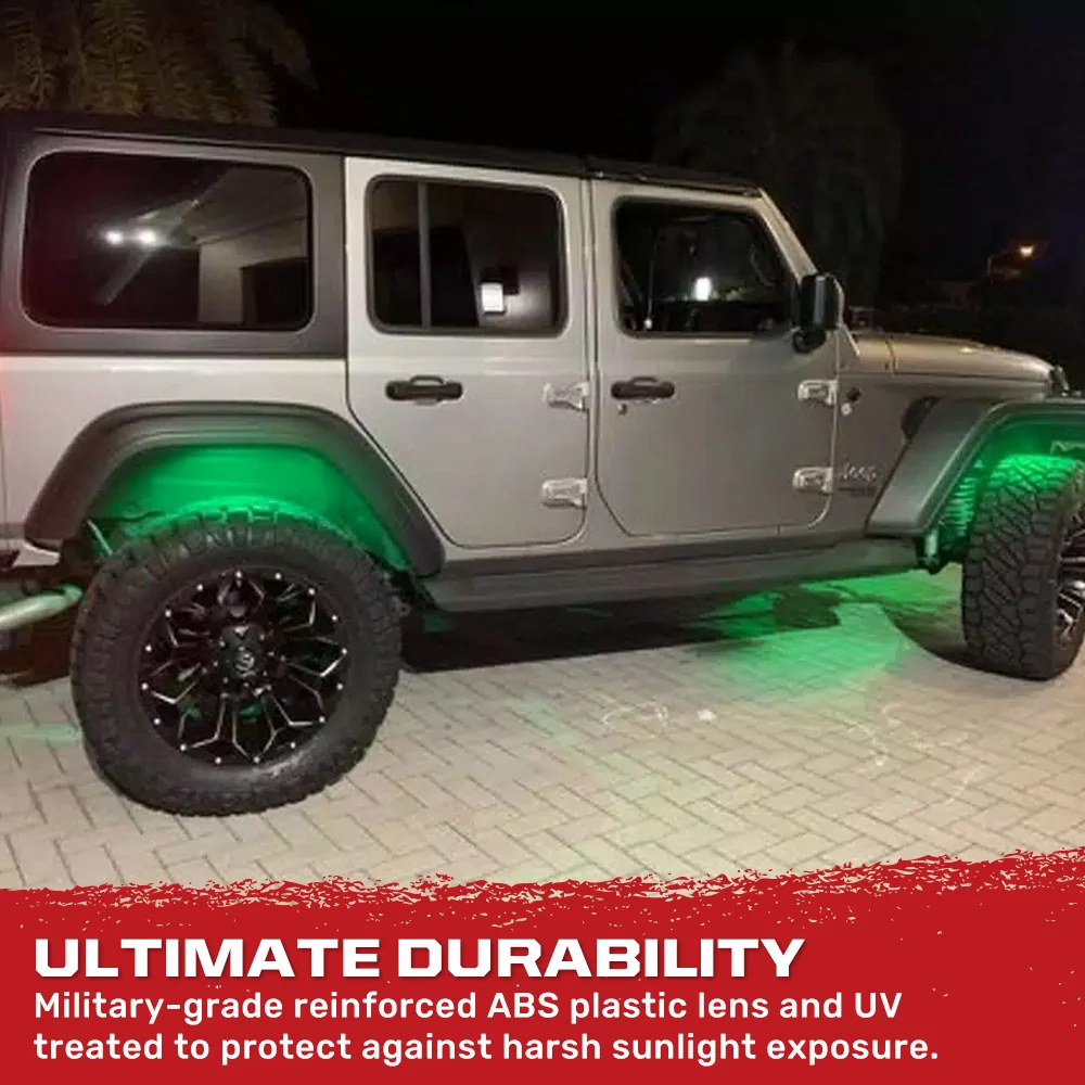 Universal 4-PC Ultra Bright CREE LED Underbody Rock Lights - Multiple Colors - Image 30