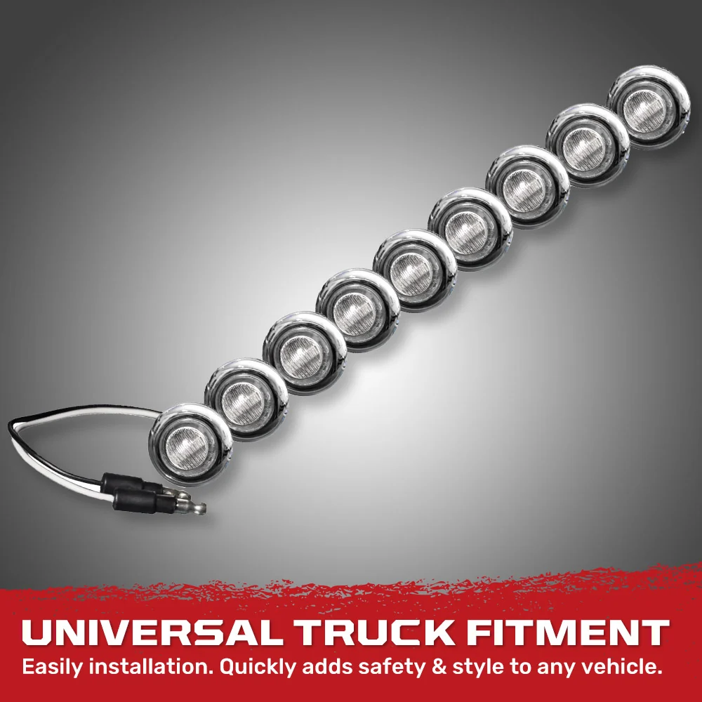 Universal 9-Pc Front Lower Air Dam Ultra Bright LED Light Kit - Multiple Options - Image 43
