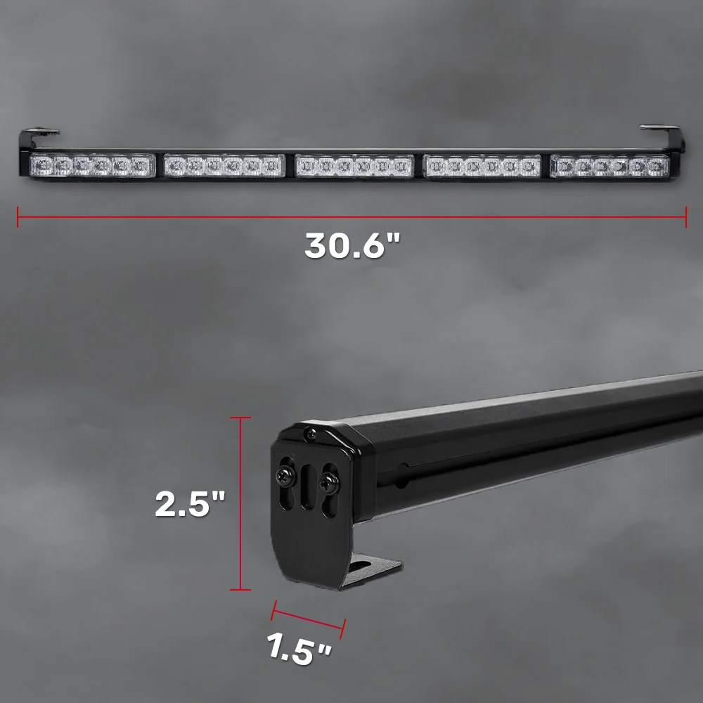 Universal Offroad ATV/UTV 30" LED Rear Chase Light Bar (Strobe/Flashing, Running, Brake, Reverse & Turn Signals) - Image 3