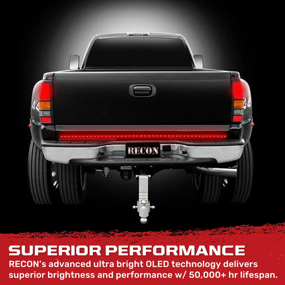 “White Lightning” Tailgate Bar LED Brake Lights Red & LED Reverse Lights White - Multiple Sizes - Image 16